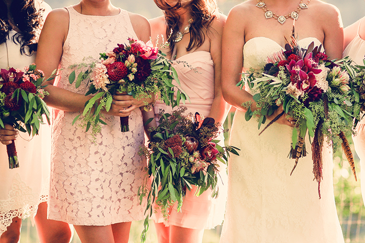 bridesmaids bouquets napa valley